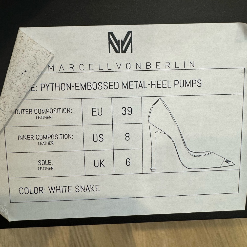 Marcell von Berlin Designer Snakeskin High Heels - Picture 6 of 6